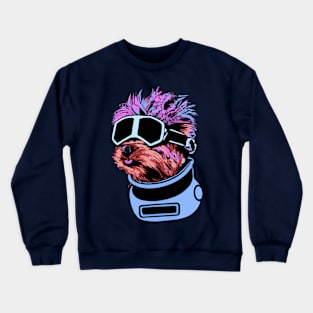 Synthwave Yorkshire Terrier Dog Lover Yorkie Crewneck Sweatshirt